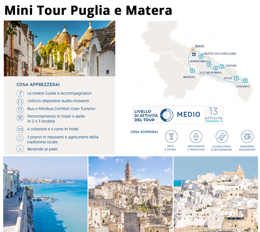 Mini Tour Puglia e Matera