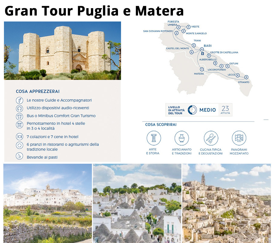Gran Tour Puglia e Matera
